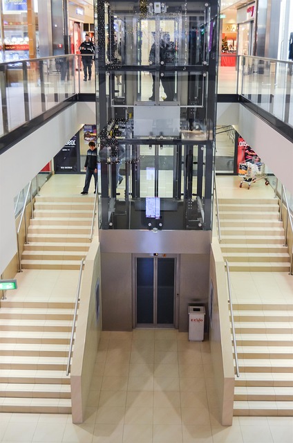 Ascensor para un centro comercial